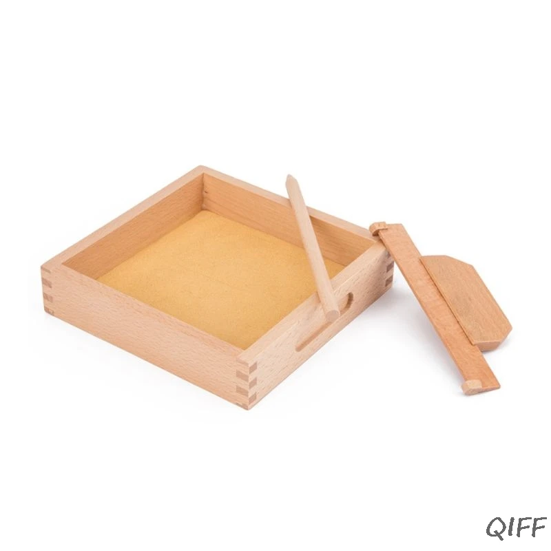 1Set Wooden Sand Table Writing Painting Tools Toy for Kids Children Early Education Learning Toy Gifts