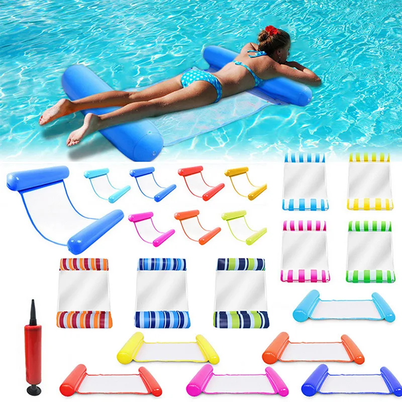 Floating Pool Chair, Inflatable Pool Float Chair, Water Lounger Pool Chair  Lounger, U-Seat Inflatable Pool Lounge Water Hammock For Adults Floating