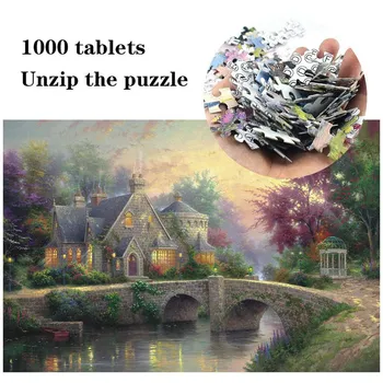 

1000 Pcs/Pack Mini Jigsaw Picture Puzzles Landscape Romantic Fireworks Puzzle Educational Toys For Adults Kids Games Toys Gifts