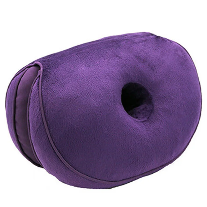Purple Ортопедический лифтинг бёдер, подушка для сиденья, помогает при боли в спине от радикуляции, Массажная подушка для офисного кресла - Цвет: Purple