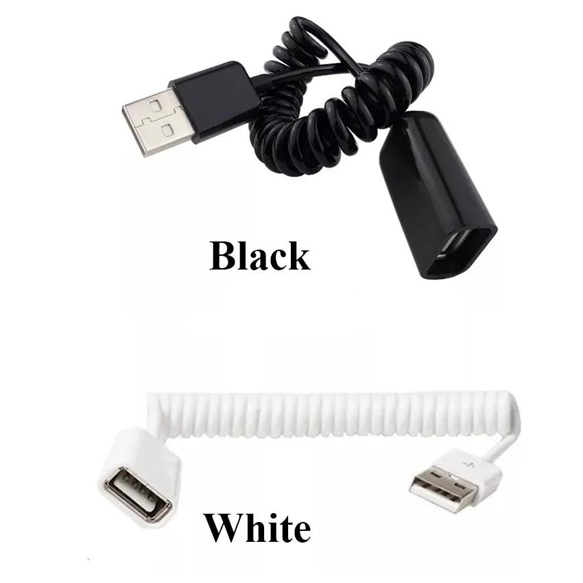 1 метр (4 дюйма) USB 2 0 расширительный пружинный спиральный кабель мужчина к