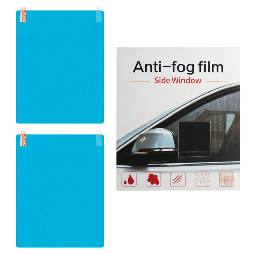 2x Universal Auto Seite Fenster Anti Nebel Regendicht Protecitve Film Auto  Zubehör Regen Seite Fenster Glas Film