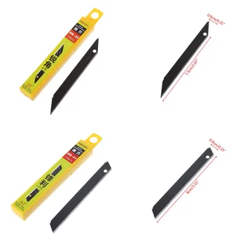 

10pcs 30 Degrees Snap Off Replacement Razor Blades 9mm Shaving Blade Utility Knife Tools Carbon Steel NB-39 NB-41