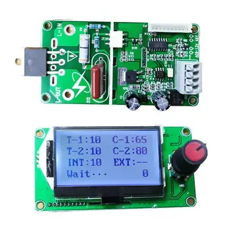 

100A / 40A Lcd Display Digital Double Pulse Encoder Spot Welder Welding Machine Transformer Controller Board Time Control