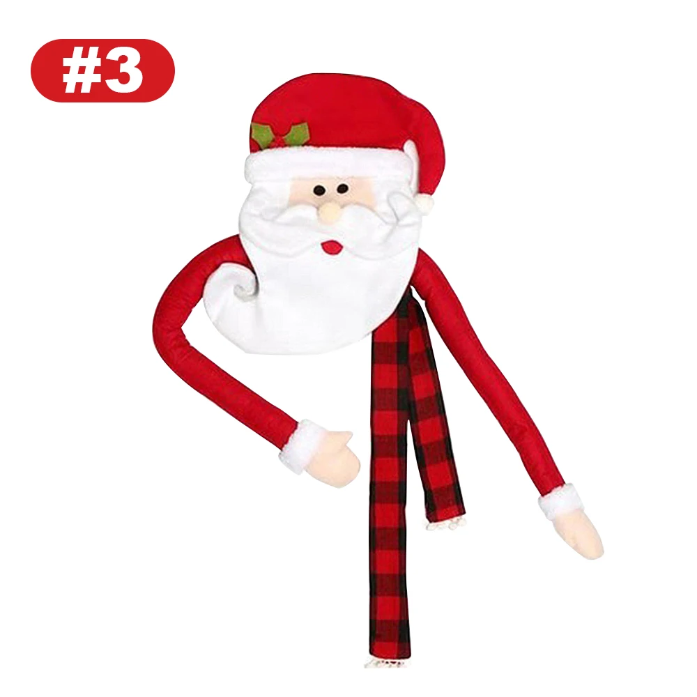 Lovely Christmas Tree Decoration Non-Woven Xmas DIY Gift Clothes Christmas Tree Toppers Party Ornament Snowman Tree Topper