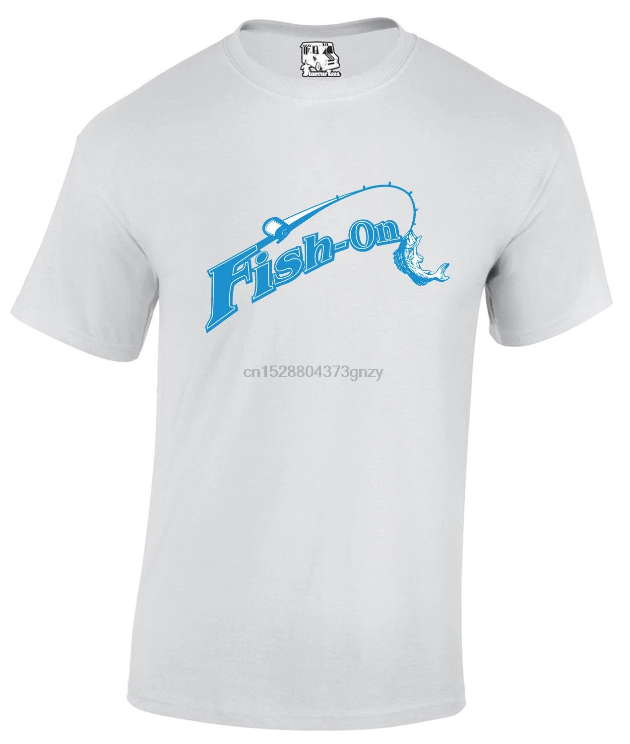 Fish On Mens Fishing T-shirt Fly Sea Fisherman River Boat Tshirt Tee 