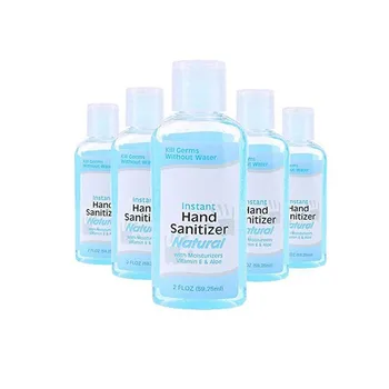 

5Pcs/60ML Disposable free hand sanitizer content 60ml kills 99% of germs Hand Sanitizer Soothing Gel