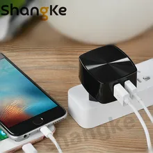 Dual USB Phone Charger 5V 2.4A 2 Port Fast Charging EU US UK Plug Wall Charger for iPhone Samsung Xiaomi Smart Mobile Adapter