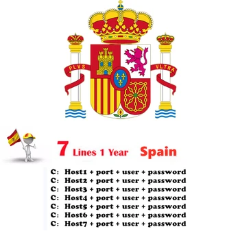 

Spain HD cavo 1 Anno CCams per la tv Satellitare Ricevitore 7 Clines WIFI FULL HD DVB-S2 Supporto Spagna Cccams