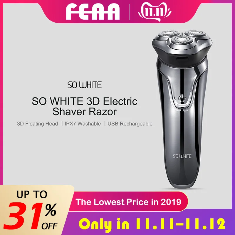 

2020 Newest Enchen Electric Razor Shaver Wireless 3D Smart Razor Shaver USB Charging Waterproof 3 Head Display for Men