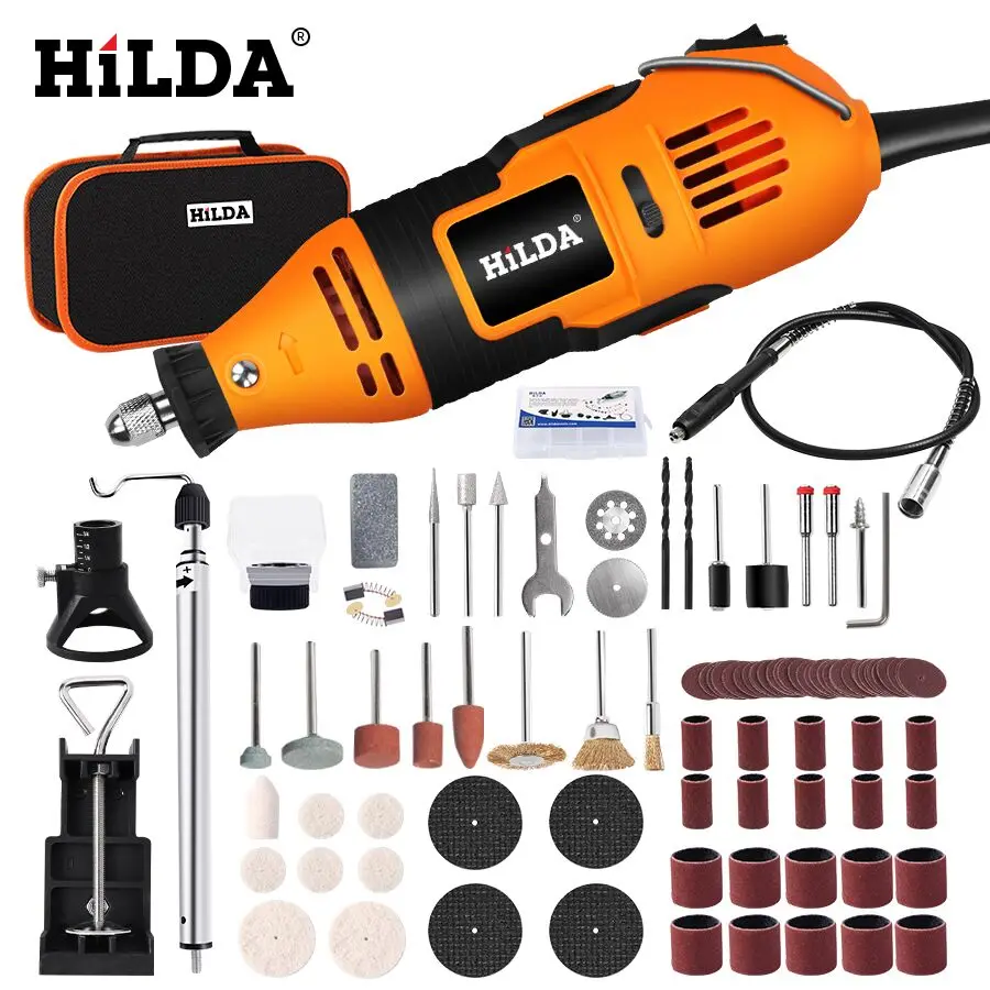 NO8-DM-108 Небольшая электродрель HILDA электрическая дрель Dremel шлифовальные станки гравер Ручка измельчитель электрический мини-дрель Электрический Роторный инструмент шлифовальный станок Dremel аксессуары - Цвет: NO8-DM-108