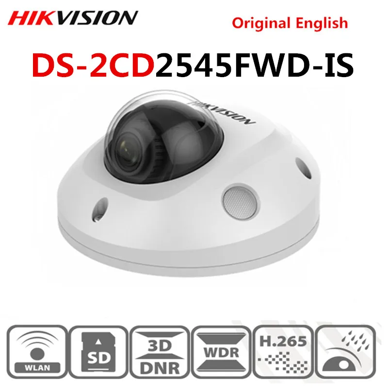 Hikvision английская версия Встроенный микрофон 4 МП ИК фиксированная мини купольная ip-камера DS-2CD2545FWD-IS заменить DS-2CD2542FWD-IS