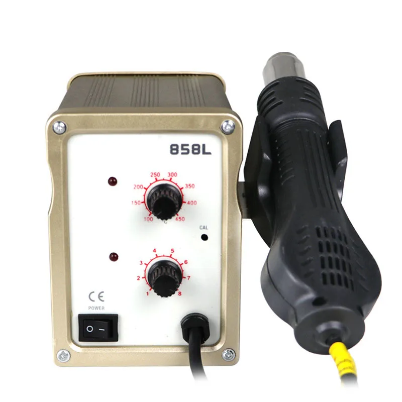 

Free Gift High Power Hot Air Rework Station 858L Cellphone Electronic Repair Desoldering Tool Adjustable Constant Temperature
