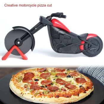 

Motorcycle Pizza Cutter Wheel Stainless Steel Plastic Motorbike Roller Pizza Chopper Slicer BV789