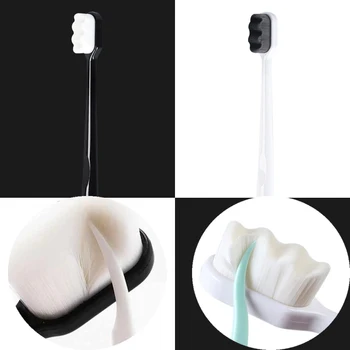 

Wanmao ultrafine super soft toothbrush adult black and white couple home travel portable toothbrush