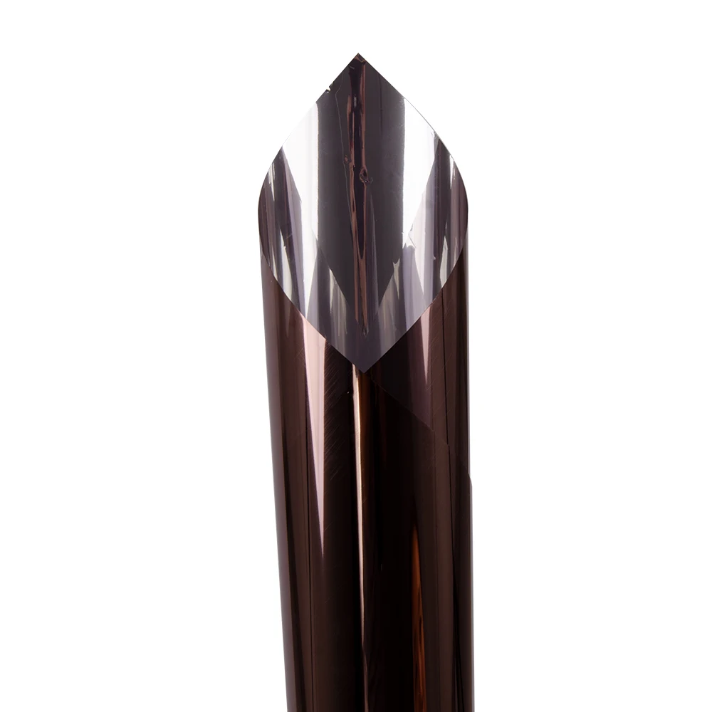 Bronze Silver Muti-color одностороннее отражающее зеркало Тонировочная пленка для стекол стеклянная наклейка самоклеящаяся домашняя офисное окно Виниловая Наклейка 1,52x5 м - Название цвета: Bronze Silver