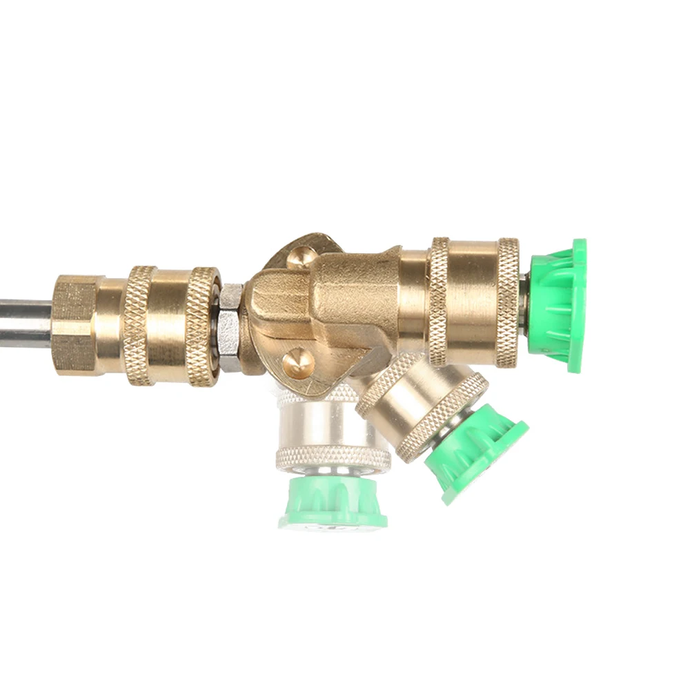 Adaptador de Bronze para Lavagem de Carro Adaptador para Lavar Lançador de Metal Acessório para Lavar Telhado do Carro de Canto Carro Conexão Rápida Articulação Alta Pressão g1 - 4 23 ??5