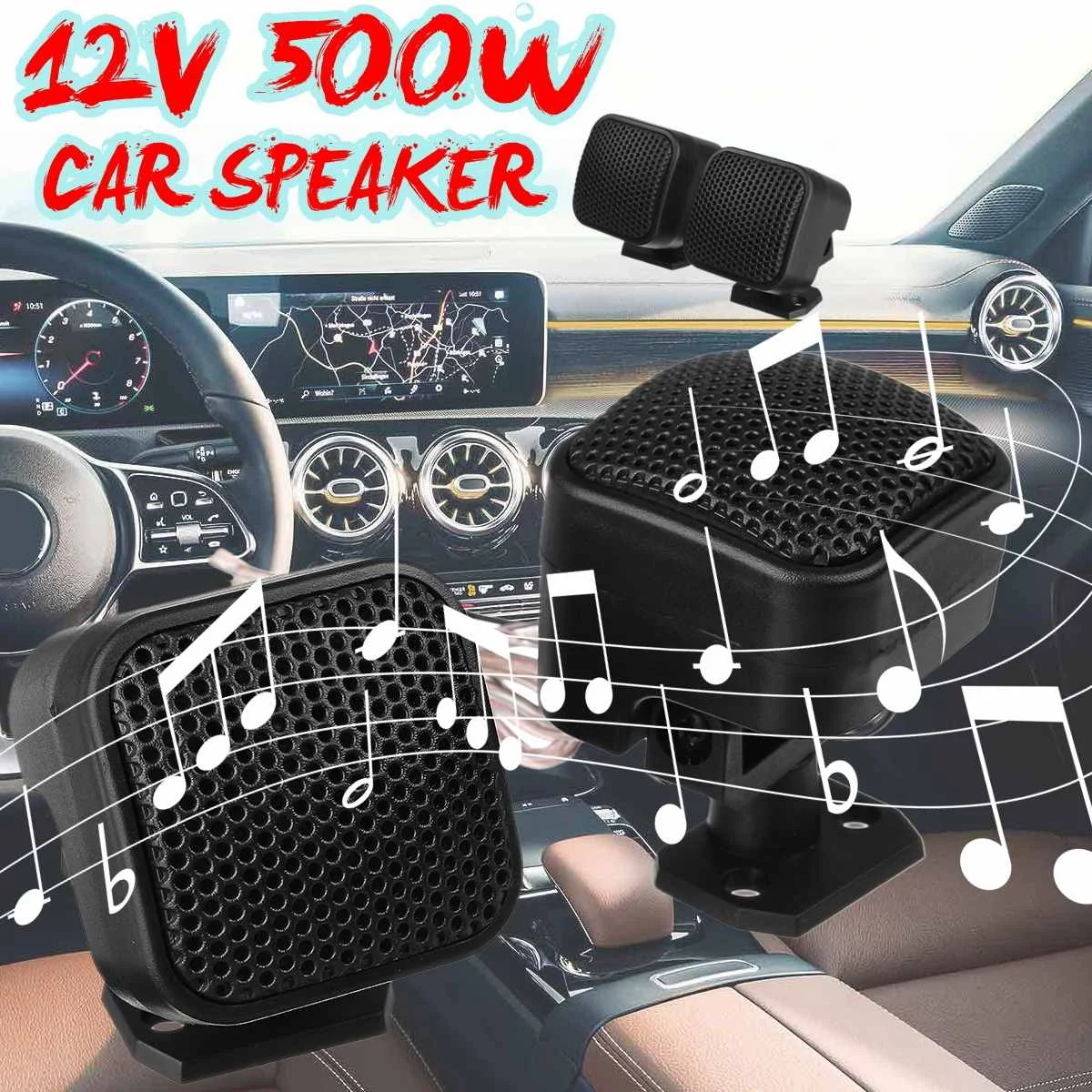 

Pair 12V 500W Car Tweeters Audio Speaker Loudspeaker CD MP3 Super Power Universal Auto Speakers For IPod