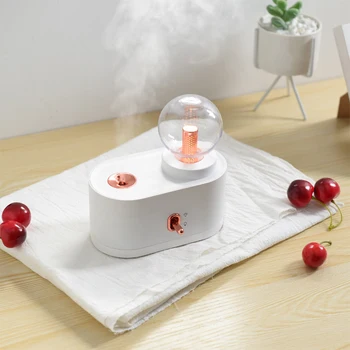

350ml Bulb Shape Air Humidifier USB Rechargeable Aroma LED Humidifier Air Diffuser Purifier Atomizer Air Diffuser Humidifier