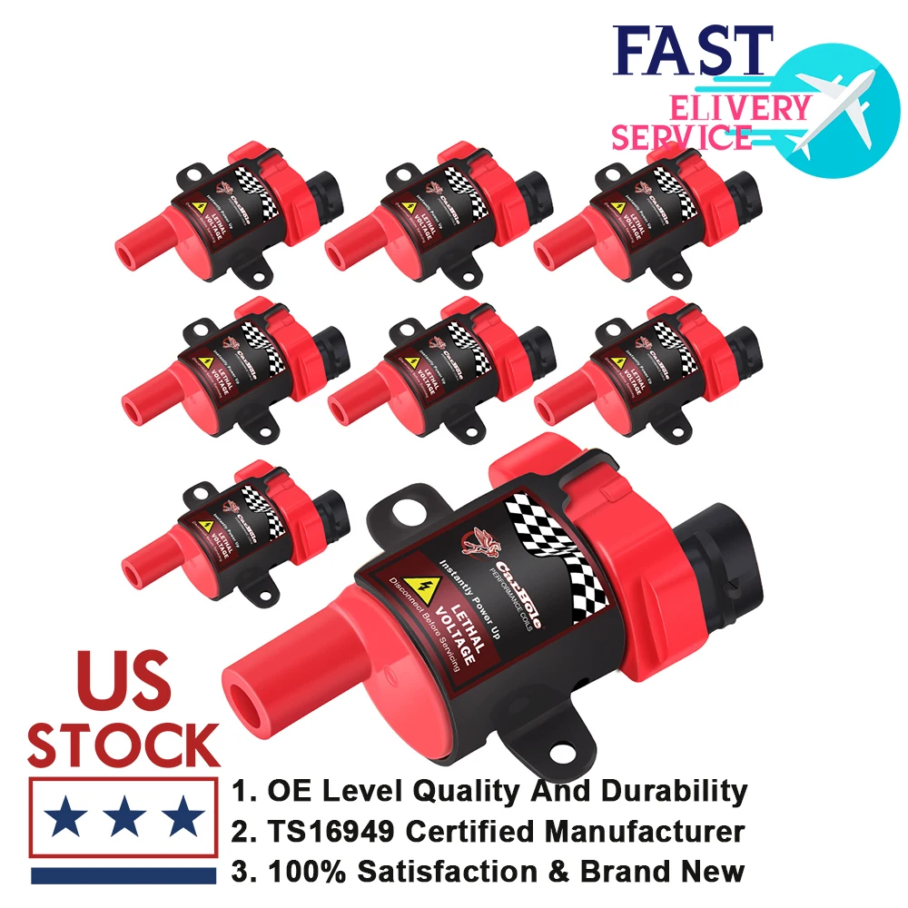 

Set Of D585 Ignition Coil 8 Pack For Chevrolet Silverado GMC LS1 LS3 4.8L 5.3L 6.0L UF262