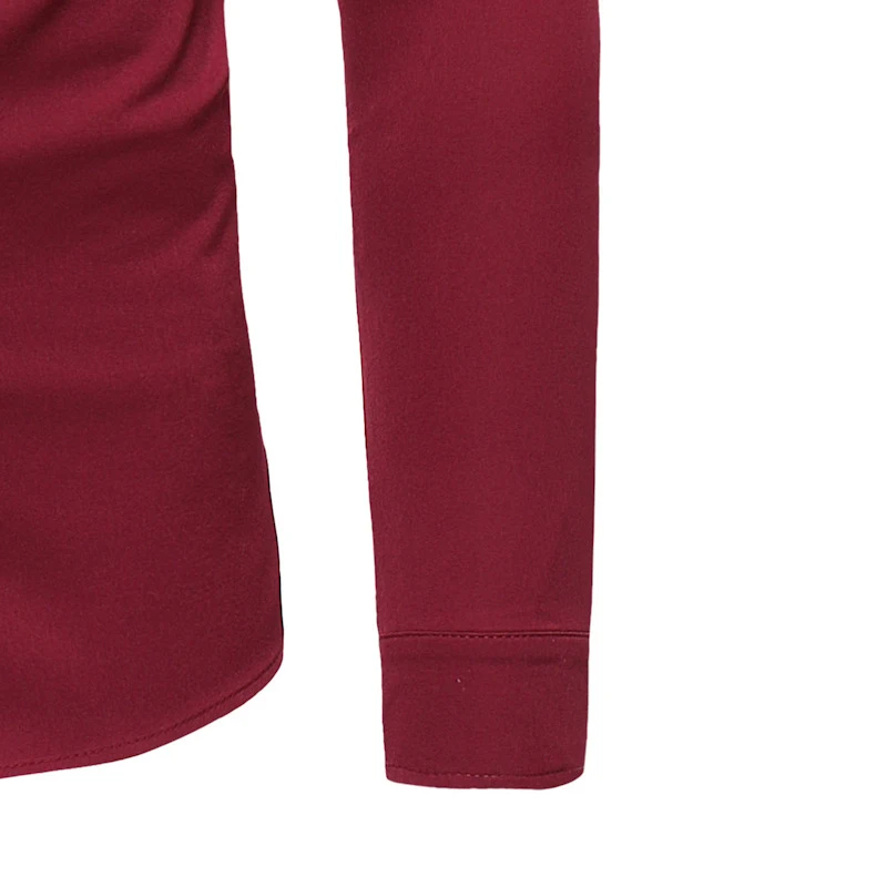 Male Autumn Shirt Long Sleeve Turn-down Collar Tops Fashion Zipper Boy Club Blusa High Quality Men Shirts Solid Color Party Wear
