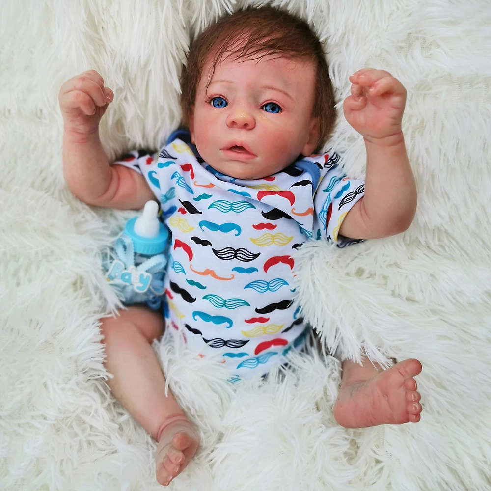 Бутик Real bebe Reborn baby doll 1" 45 см детальная краска силиконовые куклы для младенцев игрушки для детей подарок