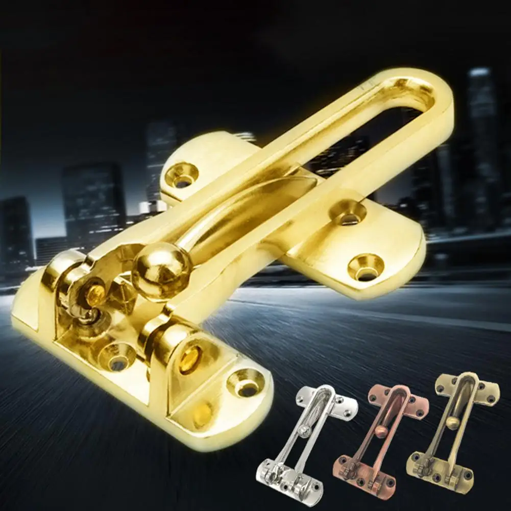 Home Anti-theft Door Buckle Bedroom Kids Room Door Lock Safety Chain Hotel Anti-lock Buckle Insurance Bolt 1pcs gate buckle
