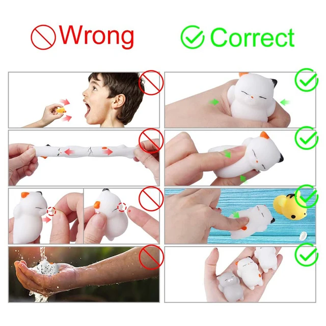 Mochi Squishy Animal Toys Stress Relief Toys Mochi Animals Toys Mini Animals Cat Cute Kawaii Decompression Toy Christmas Gift 5