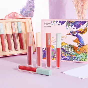 

Soft Silk Soft Lip Glaze Set Moisturizing Lasting Not Easy To Take Off Makeup Lip Gloss Gift Set Of 5pcs