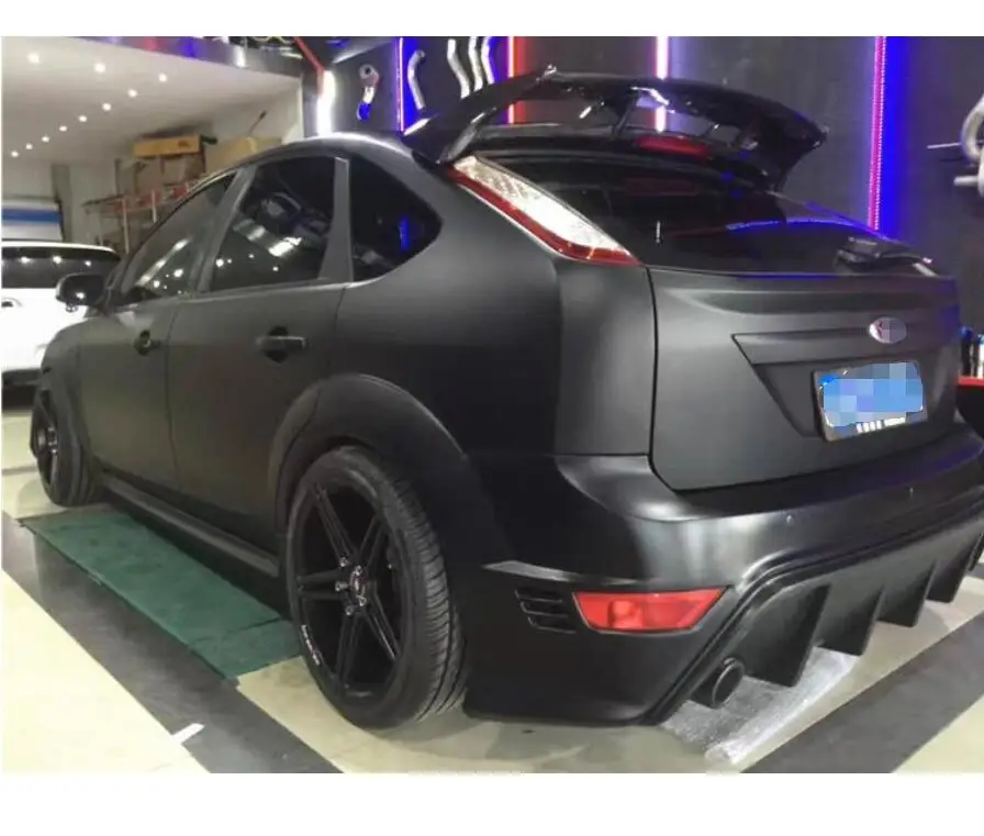 Новинка, карбоновое волокно, заднее крыло багажника, спойлер с лампой для Ford Focus Hatchback 2005-2011