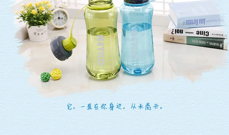 Large-Capacity Sports Outdoor Water Bottles Portable Bottle Household Simple Plastic Easy To Drink Kettle Hidro Flask Drinkware