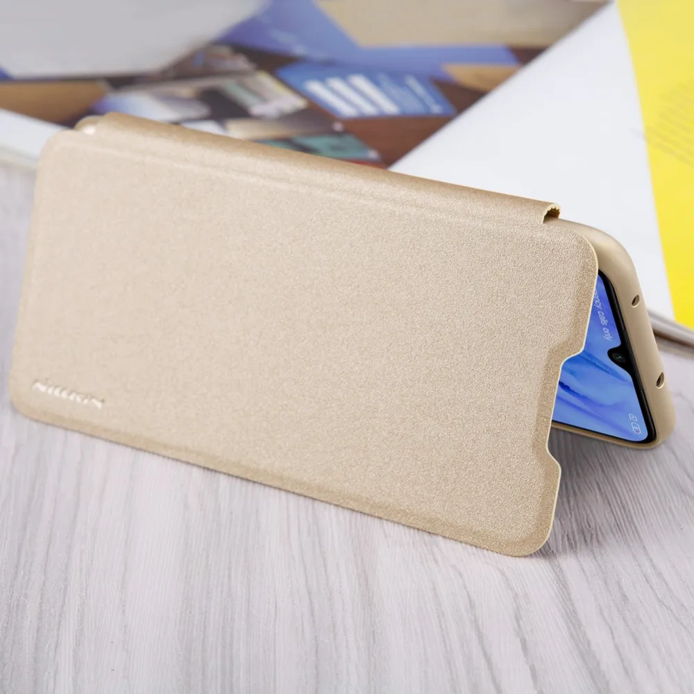 Для Xiaomi Redmi Note 8 чехол NILLKIN Sparkle роскошный Флип кожаный чехол задняя крышка для Xiaomi Redmi Note 8 Nilkin матовый чехол для телефона