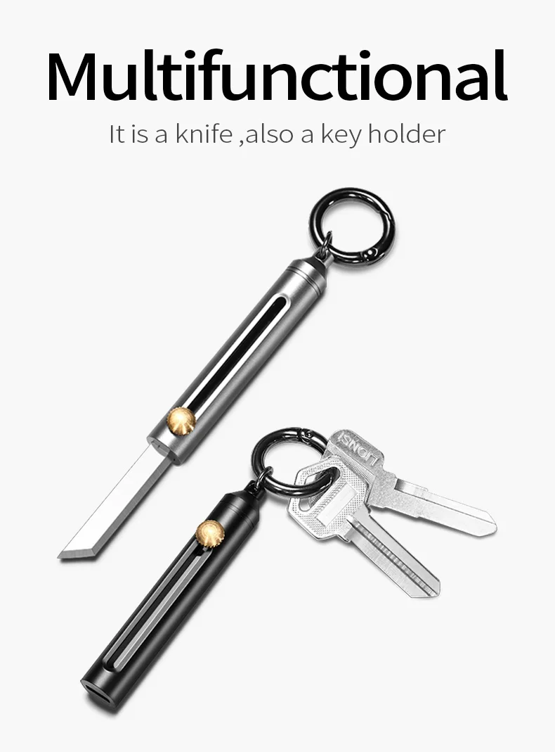 Мини-нож держатель для ключей Карманный EDC алюминиевый Портативный Автомобильный ключ органайзер брелок кошельки Многофункциональный кошелек для смарт-ключа нож