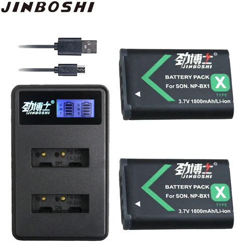2X B and Charger NPBX1 NP BX1 акумуляторная батарея NP-BX1 NPBX1 Батарея пакеты для sony комплектующие фотоаппарата sony DSC RX1 RX100 AS100V M3 M2 HX300 HX400 HX50 HX60 GWP88 AS15 WX350 - Цвет: 2X B and Charger