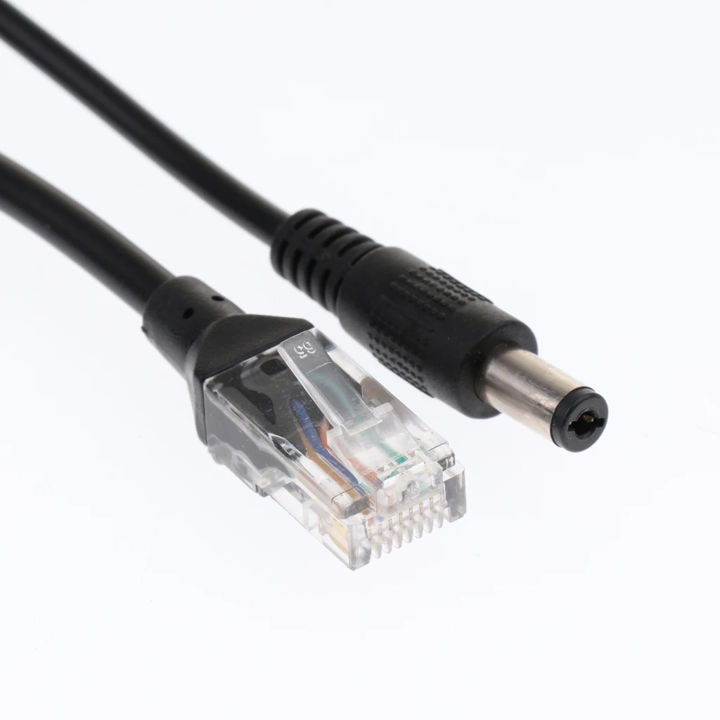 6Piece Active 48V to 12V PoE Power Over Ethernet Splitter Compliant with IEEE 802.3af / at