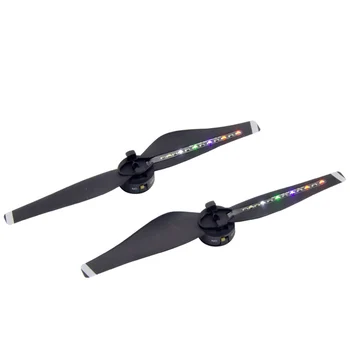 

2X Quick Released Rechargeable USB Charging LED Flash Propellers Blades For DJI Mavic Air Drone