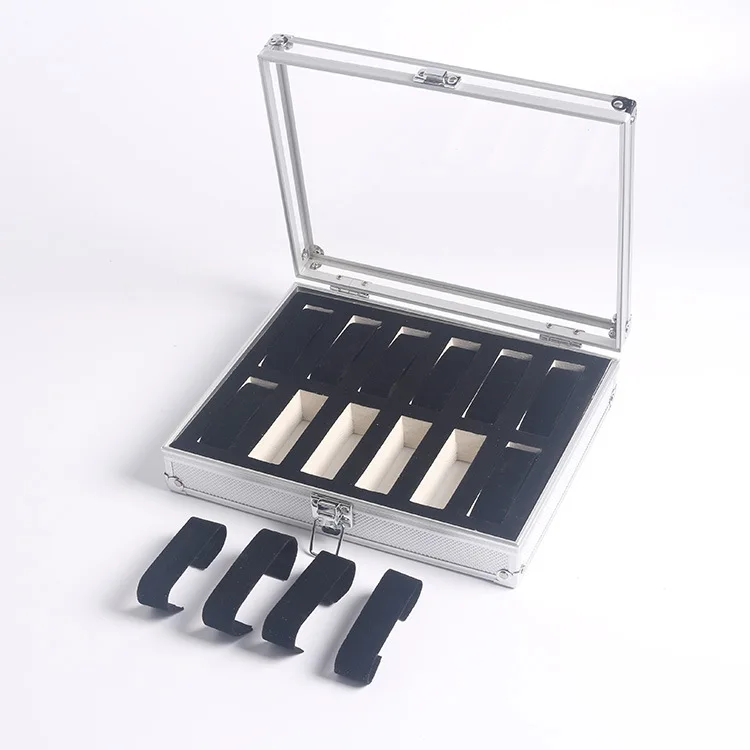 

Shou biao xiang 12-Bit Aluminum Case Watch Box Display Box Jewlery Box Accessories Gift Box