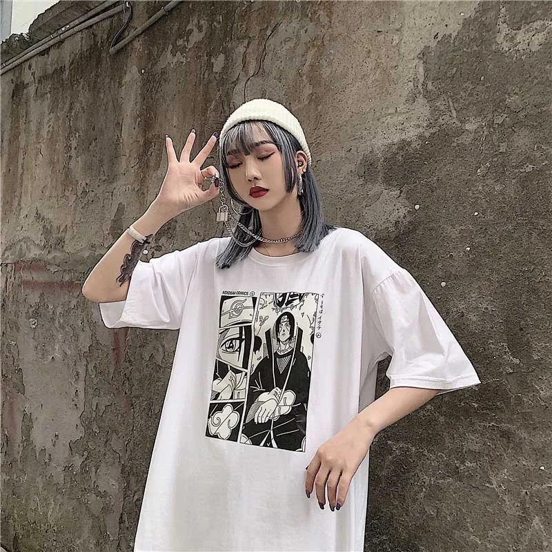 summer cotton naruto t shirt Rick and Morty T-shirt Loose oversized Short sleeve cartoon Anime printing Vogue camiseta hombre summer cotton naruto t shirt Rick and Morty T-shirt Loose oversized Short sleeve cartoon Anime printing Vogue camiseta hombre