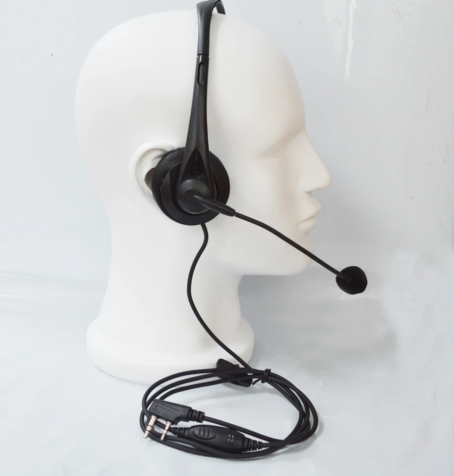 Baofeng-Accesorios de walkie talkie para UV-5R y UV-82, auriculares con micrófono PTT de dedo, 2 pines actical