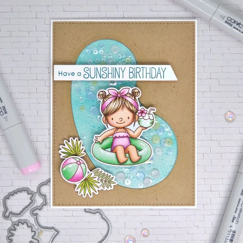 Животные карусель батут девушки прозрачный силиконовый штамп/уплотнение для DIY