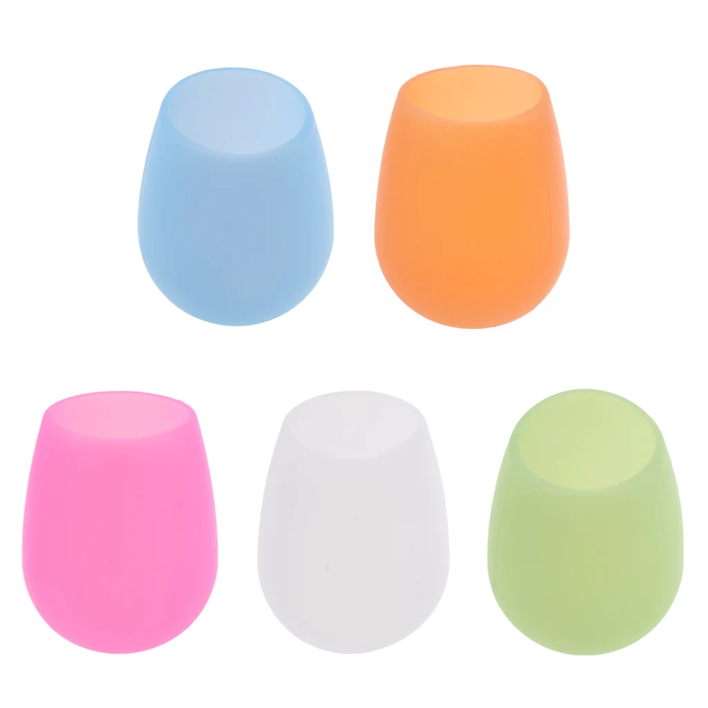 High Quality Unbreakable Silicone Red Wine Cup Glass for Party Camping BBQ Picnic