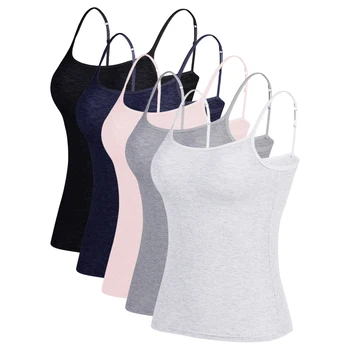 

Satin Women Wild Solid Camis Vest Women Tank Tops Female 2020 Summer Sexy Strap Basic Tops Chiffon Sleeveless Camisole