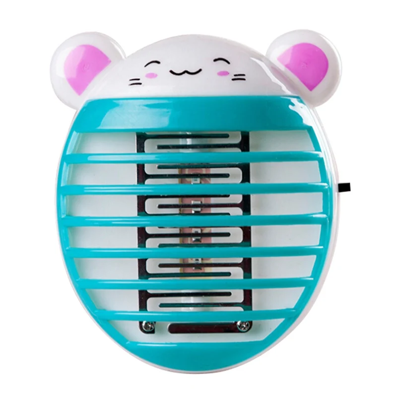Blue Cat Бытовой электрический мини милый комаров Отпугиватель от комаров насекомых светодиодный ночник - Цвет: Blue Cat