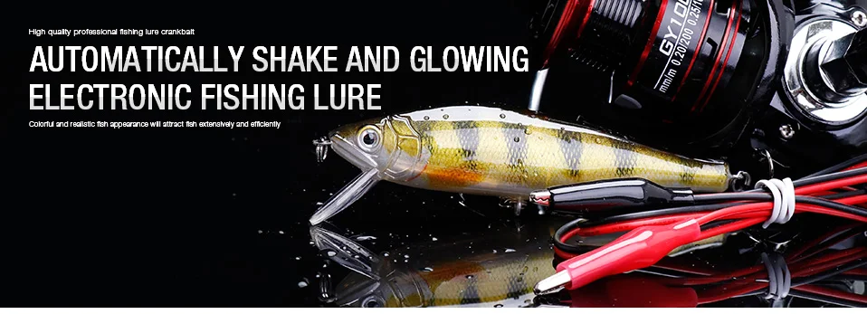 VTAVTA 10cm 16g Rechargeable Electric Fishing Lure Led Light Shake Floating Wobbler For Pike Fishing Artificial Hard Bait Minnow 012