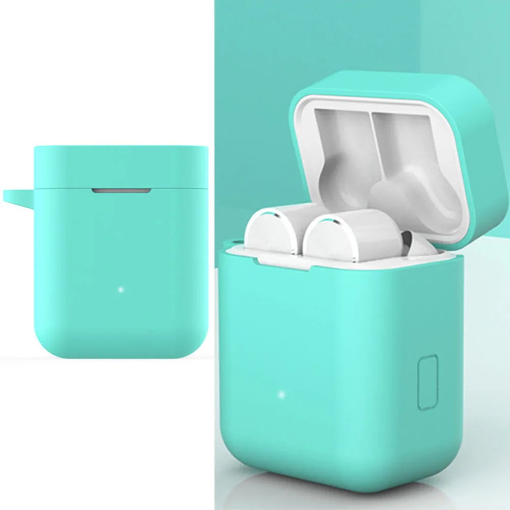 

Dustproof Protective Case Bluetooth Earphone Flexible Anti Shock Wrap-around Bright Color Soft Silicone Accessories For Mi Air