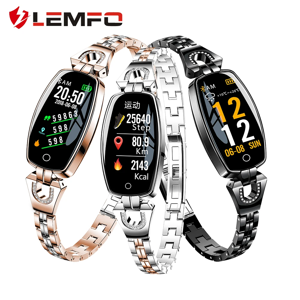 

LEMFO H8 Smart Watch Women Ip67 Fitness Bracelet Smart Band 24 Hours Health Tracker Bluetooth Reminder Sport Watch for Ladies