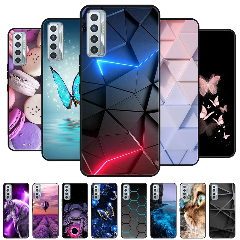 

For Tecno Camon 17P 2021 Case Wolf Cartoon Silicon Soft TPU Back Cover For Tecno Camon 17P 17 P Phone Cases Camon17P Funda Coque