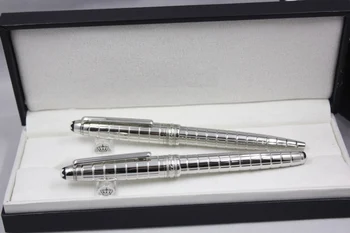 

Wakaka Pen 163 Silver Grid Ballpoint Pen Roller Ball Pen Fountain Pen