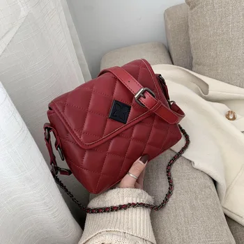

2020 new women's shoulder bag fashion rhombus bag wild chain large capacity shoulder Messenger small square bag women handbags