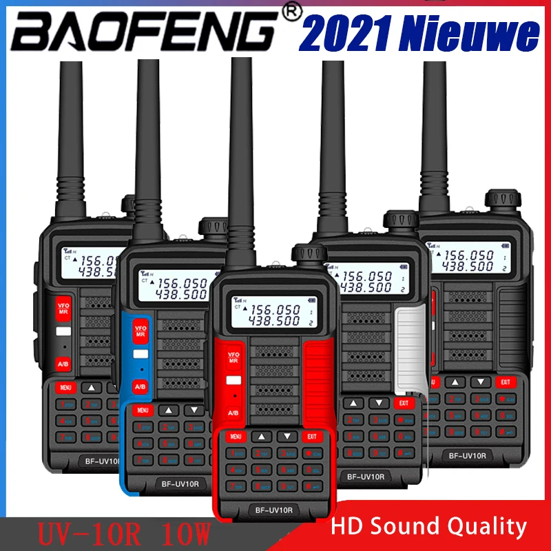 Transceiver Walkie-Talkie Ham Radio UHF Dual-Band UV10R CB Portable 5800mah-Vhf 10W Two-Way